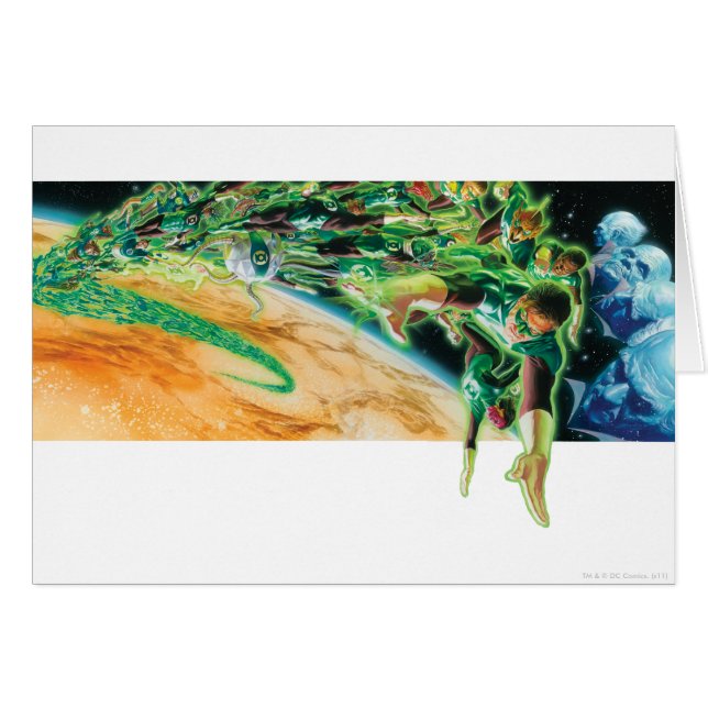 Gren Lanterns Flying in Space (Front Horizontal)