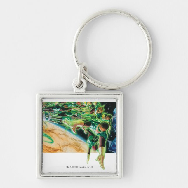 Gren Lanterns Flying in Space Keychain (Front)