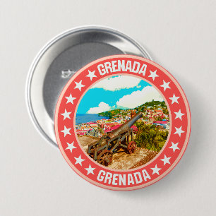 Grenada                                            3 inch round button