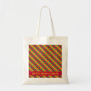 GRENADA CARRIACOU FLAG Scripture Personalized Tote Bag