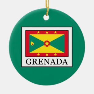 Grenada Ceramic Ornament