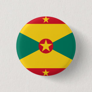 Grenada Flag 1 Inch Round Button