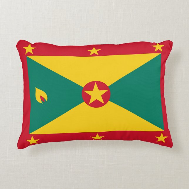 Grenada flag accent pillow (Front)