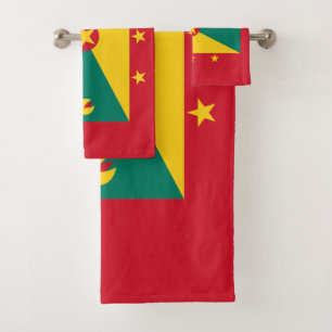 Grenada Flag Bath Towel Set