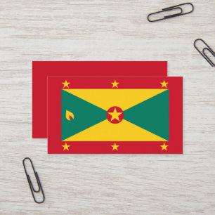 Grenada flag business card