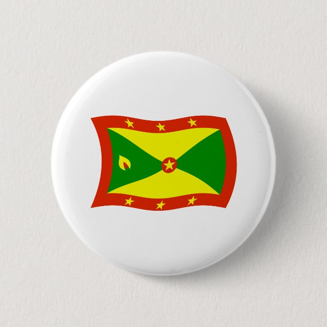 Grenada Flag Button (Front)