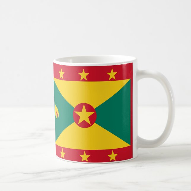 Grenada Flag Ceramic Coffee Mug  (Right)