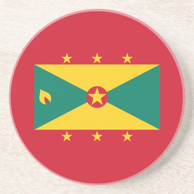 Grenada Flag Coaster (Front)