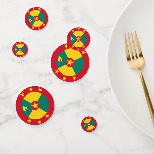 Grenada flag confetti (Group)