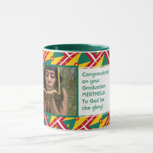 GRENADA FLAG Custom Photo Patriotic Graduation Mug