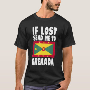 Grenada Flag Design  If lost send me to Grenada T-Shirt