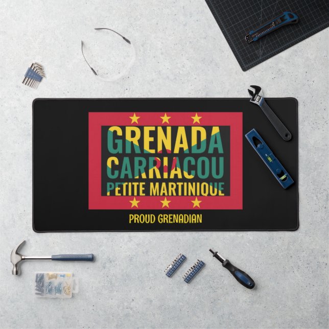 GRENADA Flag Desk Mat (Workstation)