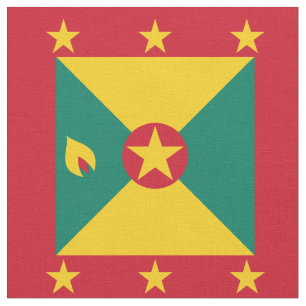 Grenada flag fabric