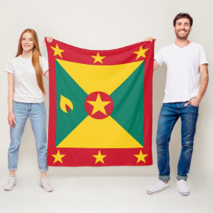 Grenada flag fleece blanket