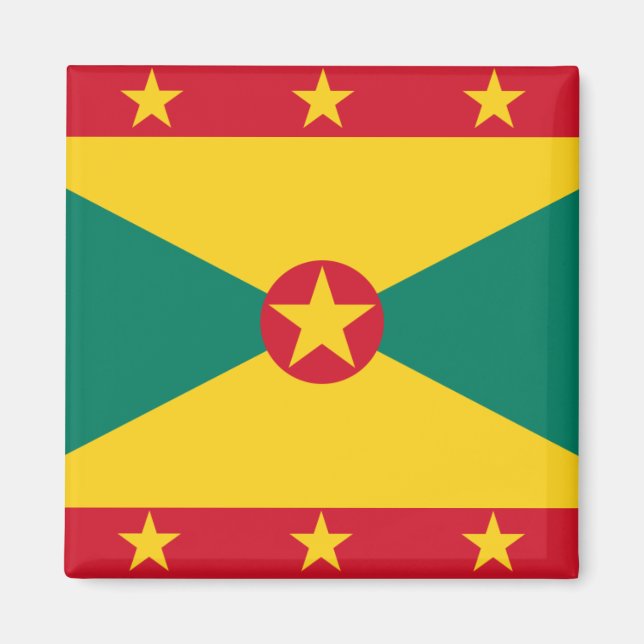 Grenada Flag GD Magnet (Front)