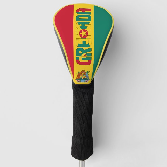 Grenada Flag Gorgeous Patriotic Golf Head Cover (Front)