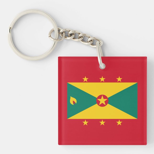 Grenada Flag Keychain (Front)
