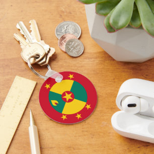 Grenada flag keychain