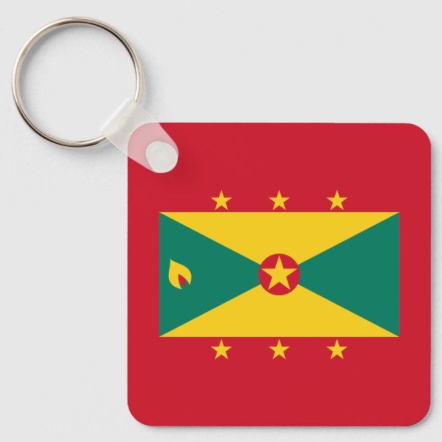 Grenada Flag Keychain (Front)