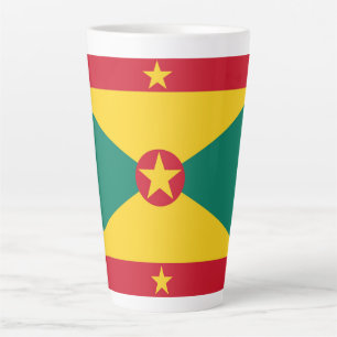 Grenada flag latte mug