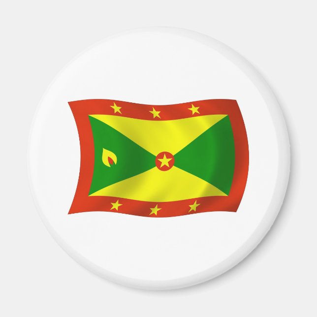 Grenada Flag Magnet (Front)