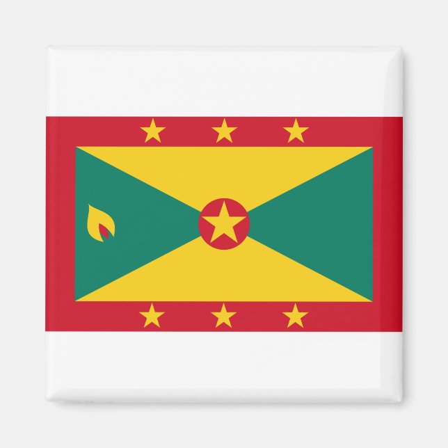 Grenada Flag Magnet (Front)
