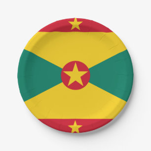 Grenada Flag Paper Plate