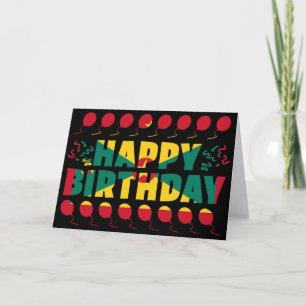 Grenada Flag Patriotic Birthday Card
