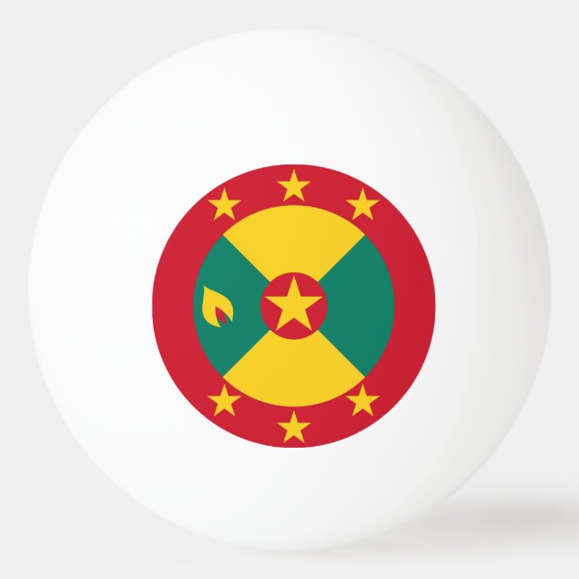 Grenada flag ping pong ball (Front)