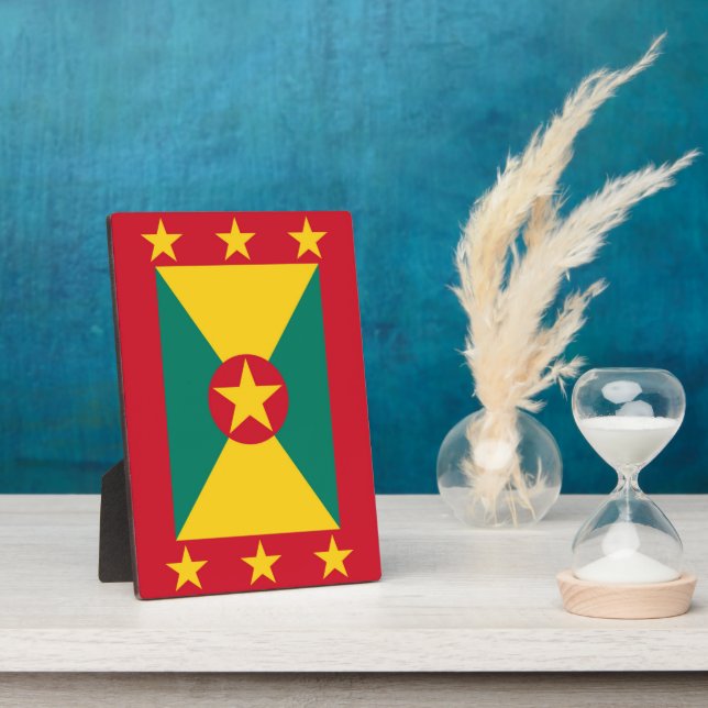 Grenada flag plaque (Side)
