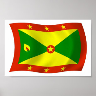Grenada Flag Poster Print