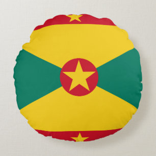 Grenada Flag Round Pillow