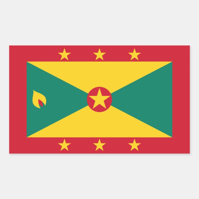 Grenada Flag Sticker (Front)