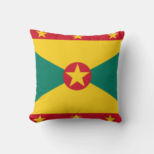 Grenada Flag Throw Pillow