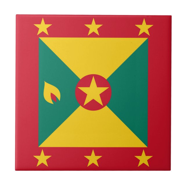 Grenada flag tile (Front)