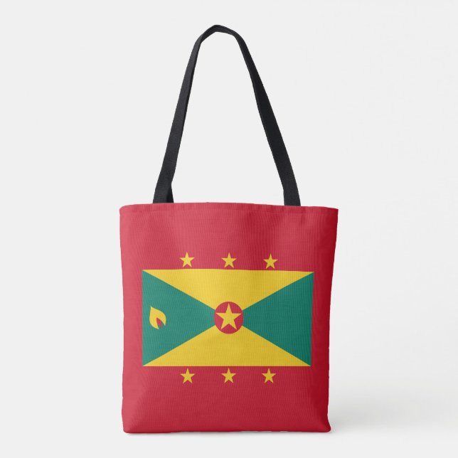 Grenada Flag Tote Bag (Back)