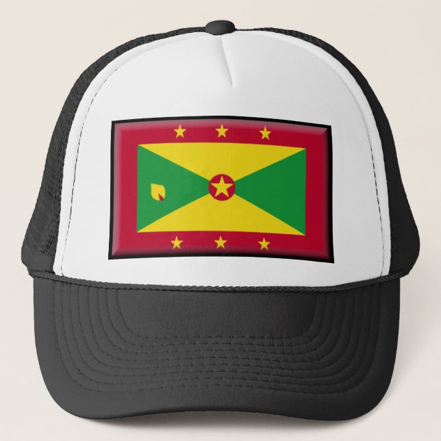 Grenada Flag Trucker Hat (Front)