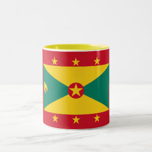Grenada Flag Two-Tone Coffee Mug