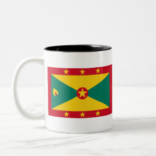 Grenada Flag Two-Tone Coffee Mug