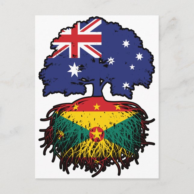 Grenada Grenadian Australian Australia Tree Roots Postcard (Front)