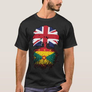 Grenada Grenadian British UK Tree Roots Flag T-Shirt