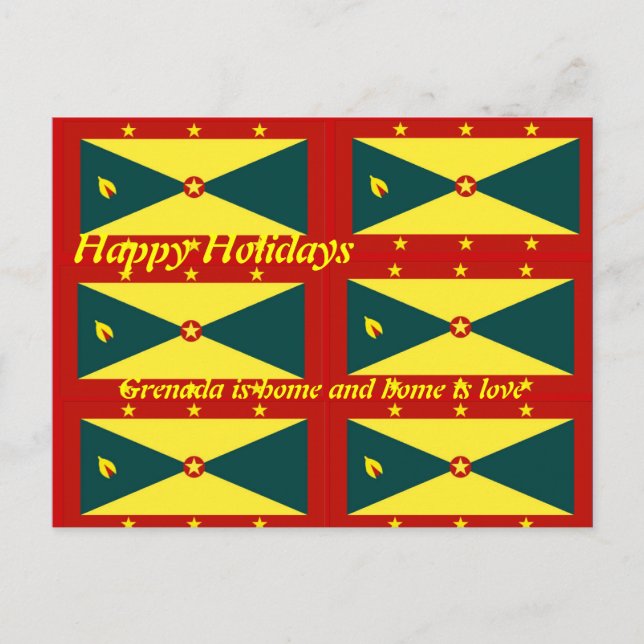Grenada home is love  postcards (Front)