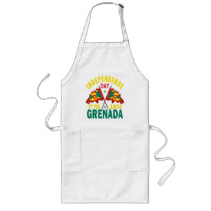 Grenada Independence Day Long Apron