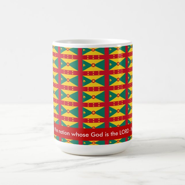 GRENADA MUG CARRIACOU Écriture chrétienne Psaume (Centre)