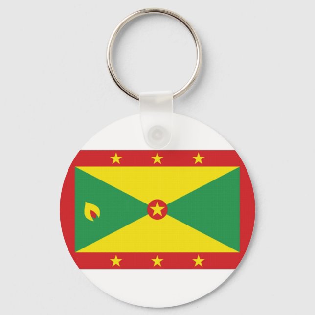 Grenada National Flag Keychain (Front)