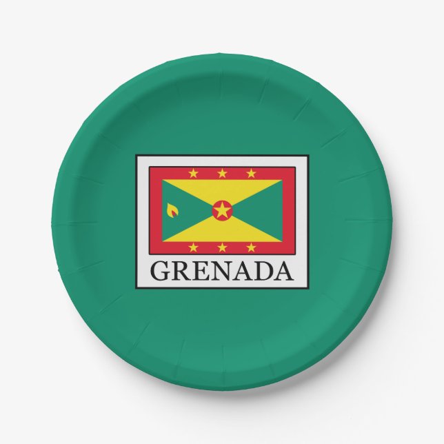 Grenada Paper Plate (Front)