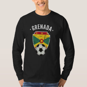 Grenada Soccer Grenada Flag Football Grenadian Pri T-Shirt