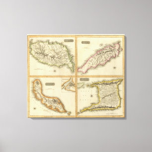 Grenada, Tobago, Trinidad, Curacao Canvas Print