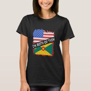Grenada Vintage I'm Both Of Them America Grenadian T-Shirt