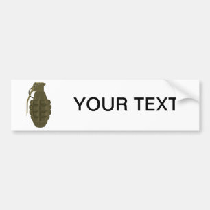 Grenade Bumper Sticker